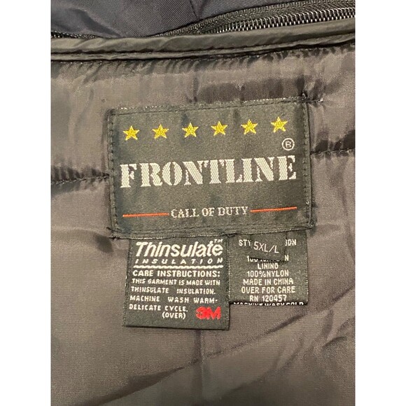 FRONTLINE Call Of Duty Men’s 5XL Tactical Jacket Coat Thinsulate Removable Liner - Picture 10 of 15